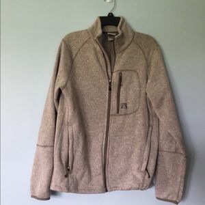 Avalanche full zip knit jacket M multi zip pockets